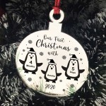 Our First Christmas With New Baby Gift Personalised Engraved
