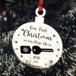 Personalised First Christmas In Our New Home Engraved Bauble