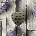 Silver Heart Tin Grandad Gift Christmas Birthday Present