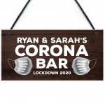 Personalised CORONA BAR Sign Home Bar Man Cave Pub Sign