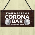 Personalised CORONA BAR Sign Home Bar Man Cave Pub Sign