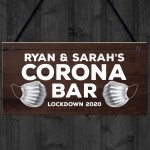 Personalised CORONA BAR Sign Home Bar Man Cave Pub Sign