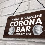 Personalised CORONA BAR Sign Home Bar Man Cave Pub Sign