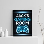 Novelty Gaming Poster For Son Gamer Personalised Print