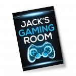 Novelty Gaming Poster For Son Gamer Personalised Print