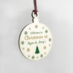 Christmas Tree Decoration Welcome Gift Personalised Bauble