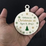 Christmas Tree Decoration Welcome Gift Personalised Bauble