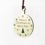 Christmas Tree Decoration Welcome Gift Personalised Bauble