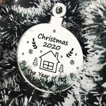 Christmas 2020 Engraved Bauble Lockdown Gift Christmas Decor