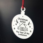 Christmas 2020 Engraved Bauble Lockdown Gift Christmas Decor