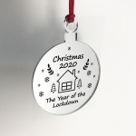 Christmas 2020 Engraved Bauble Lockdown Gift Christmas Decor