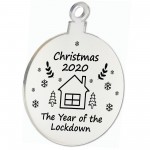 Christmas 2020 Engraved Bauble Lockdown Gift Christmas Decor