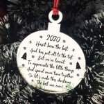 Engraved Christmas Tree Decoration Lockdown Poem Quarantine