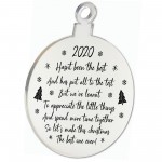 Engraved Christmas Tree Decoration Lockdown Poem Quarantine