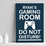 Personalised Gaming Room Print Gaming Poster Boys Bedroom