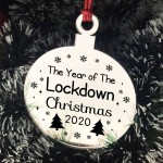 Lockdown Gift Christmas Tree Decoration Engraved Bauble Gift