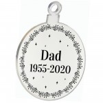 Dad Memorial Gift Engraved Hanging Bauble Personalised Gift