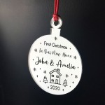 First Christmas In Our New Home Engraved Bauble Personalised