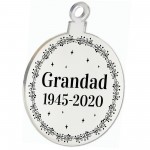 Grandad Memorial Gift Engraved Hanging Bauble Personalised