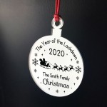 Personalised Christmas Decoration Year Of The Lockdown 2020