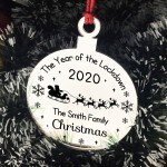 Personalised Christmas Decoration Year Of The Lockdown 2020
