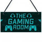 Gaming Room Sign Novelty Gamer Gift Bedroom Man Cave Sign