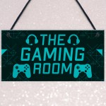 Gaming Room Sign Novelty Gamer Gift Bedroom Man Cave Sign