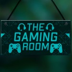 Gaming Room Sign Novelty Gamer Gift Bedroom Man Cave Sign