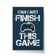 Blue Gaming Print Poster Playstation Inspired Boys Bedroom Sign