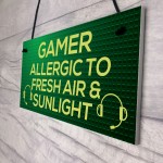 Funny Gamer Gift Gaming Sign For Bedroom Man Cave Son Xmas