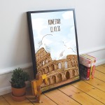 Rome Colosseum A4 Framed Print Travel Holiday Gift Personalised