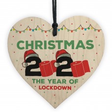 Lockdown Gift Christmas 2020 Wood Heart Christmas Tree Decor