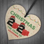 Lockdown Gift Christmas 2020 Wood Heart Christmas Tree Decor