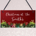 Personalised Christmas Plaque Christmas Decoration Family Gift