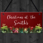 Personalised Christmas Plaque Christmas Decoration Family Gift