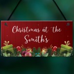 Personalised Christmas Plaque Christmas Decoration Family Gift