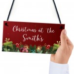 Personalised Christmas Plaque Christmas Decoration Family Gift