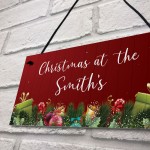 Personalised Christmas Plaque Christmas Decoration Family Gift