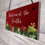 Personalised Christmas Plaque Christmas Decoration Family Gift