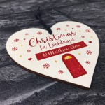 New Home Gift Wood Bauble Christmas Tree Decoration Lockdown