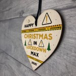 Personalised Christmas Gift Lockdown Keepsake Wood Heart