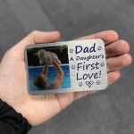 Personalised Dad Birthday Christmas Gift Metal Wallet Insert