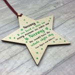 Nanna Christmas Birthday Gift Personalised Wooden Star Sign