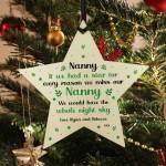 Nanna Christmas Birthday Gift Personalised Wooden Star Sign