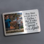 Personalised Photo Metal Wallet Insert For Dad Birthday Xmas