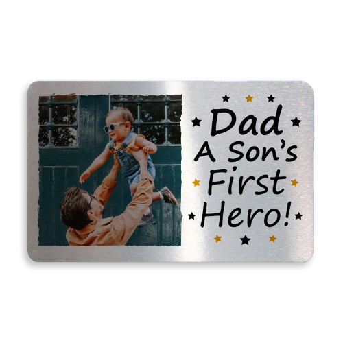 Personalised Metal Wallet Insert For Dad Birthday Christmas