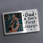 Personalised Metal Wallet Insert For Dad Birthday Christmas