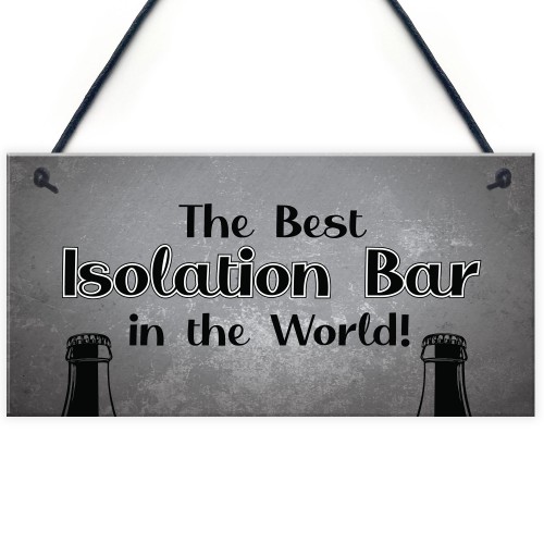 Lockdown Bar Isolation Bar Funny Home Bar Man Cave Garage Sign