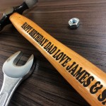 Engraved Personalised Hammer Birthday Gift For Dad Novelty Gifts