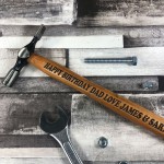 Engraved Personalised Hammer Birthday Gift For Dad Novelty Gifts